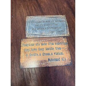 Metal Sports Signs Wall Decor Tommy Lasorda Muhammad Ali